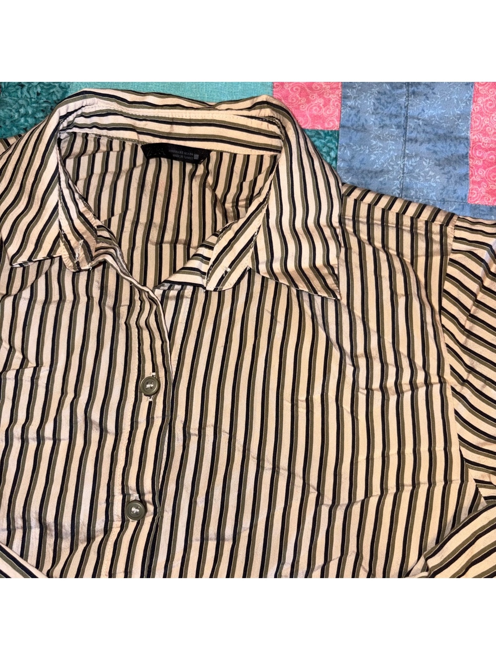 ZARA Striped $45 Woman’s XS Dress or Casual Button-Up Shirt Flow XS - Picture 2 of 8